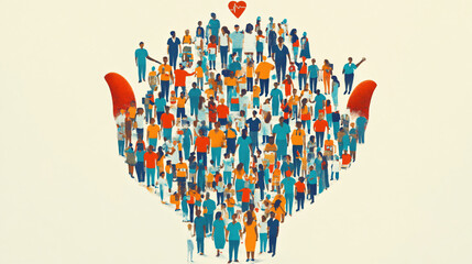 A powerful visual representing health equity and access for all.