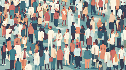 A powerful visual representing health equity and access for all.