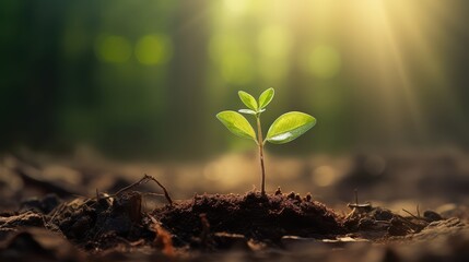 A new beginning the growth of life in nature