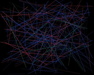 abstract glowing lines