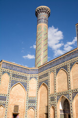 Obraz premium Detail of the column in the Gur Emir Mausoleum in Samarkand