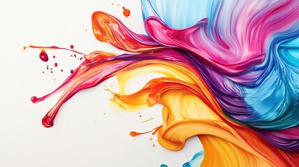 Obraz premium Abstract Colorful Paint Splashes
