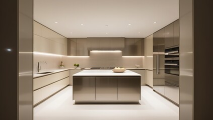 Modern Kitchen with Stainless Steel Appliances