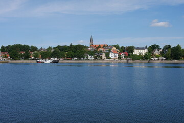 Obraz premium Blick zur Borbyrer Kirche in Eckernförde
