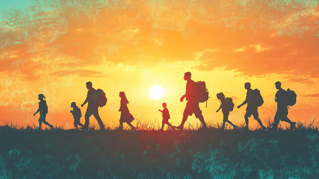 A powerful image depicting the resilience of immigrant communities in overcoming challenges.