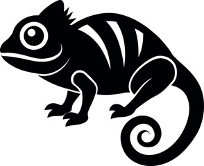 Chameleon logo icon design vector design