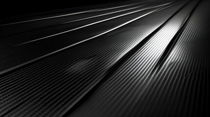 A futuristic carbon fiber background with a high-gloss finish and deep, rich black tones.