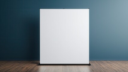 Fototapeta premium 10 x 10 banner stand mockup with a modern, abstract corporate design. Perfect for multipurpose events, commercial presentations, and sleek, professional pull-up banners.