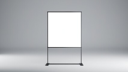 Professional 10 x 10 banner stand mockup with a modern, abstract design. A versatile pull-up banner for corporate branding, creative presentations, and multipurpose use at trade shows or events.