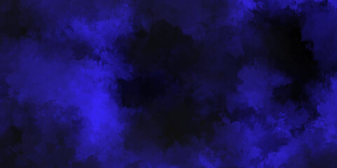 abstract cloud and vapor texture background. Black and blue smoke aquarelle smudge illustration smooth grungy smokey light pastel colors ink glow. blue color powder explosion .	

