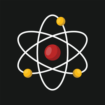 recommend clip art: Atom flat vector symbol and clip art design