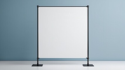 10 x 10 banner stand mockup showcasing modern corporate aesthetics. Creative minimal design perfect for business roll-up banners, multipurpose commercial displays, and professional event signage.