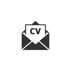 CV application icon isolated on transparent background