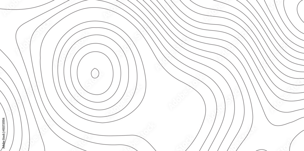 Poster abstract design with seamless pattern with lines topographic map. geographic mountain relief. retro 