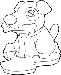 Dog Bone Animal Vector Graphic Art Illustration