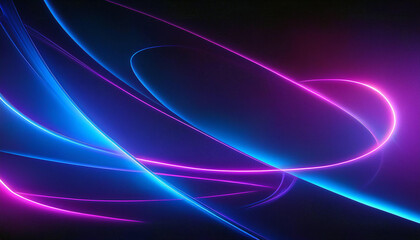 Electrifying Neon Curves Dance Across a Dark Canvas, Creating a Vivid, Energetic, and Hypnotic Visual Symphony of Light and Color.  A mesmerizing spectacle!