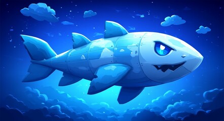 Fototapeta premium Fantasy Fish with Human-like Features