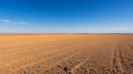 The desert continues to invade the remnants of fertile farmland leaving dry earth