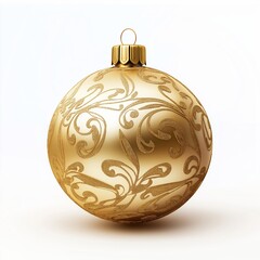 Realistic Christmas balls isolated on white background.