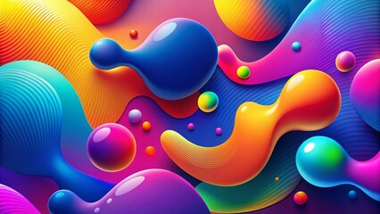 Modern Organic Liquid Shapes for Abstract Design and Marketing Banners