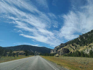 Scenic Road In Rural Montana