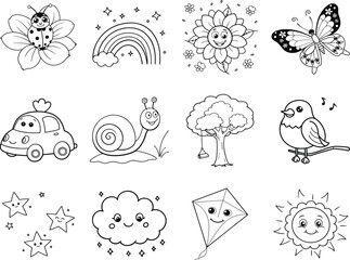 Cute Coloring Page Designs for Kids