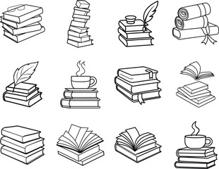 Books, Reading, Knowledge, Learning, Education, Literature, Stack,  Open,  Feather,  Quill