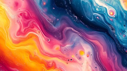 colorful acrylic oil fluid background