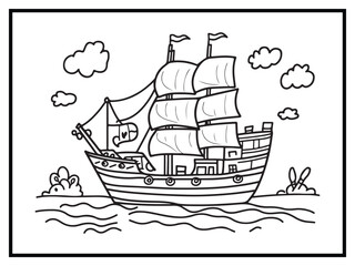 coloring pages cute a transportation for kids