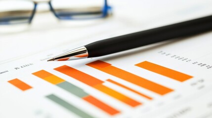 Business Growth Analysis with Graphs and Pen