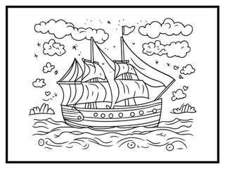 coloring pages cute transportation kids funny