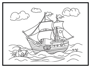 coloring pages cute transportation kids funny