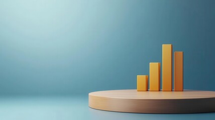 Conceptual financial dashboard with glowing segments for essential expenses, discretionary spending, and long-term savings, visualizing a balanced budget, 3D illustration