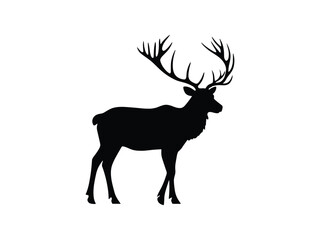 Reindeer Silhouette | Christmas Wildlife Design