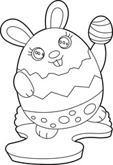 Rabbit Easter Easter egg Animal Vector Graphic Art Illustration