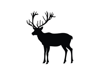 Reindeer Silhouette | Christmas Wildlife Design