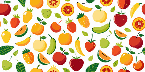 seamless pattern with leaves