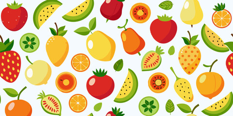 seamless pattern with vegetables