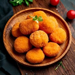 Plate of Arancini traditional Italian dish 