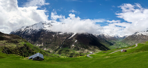 Fototapeta premium Swiss alpine landscapes