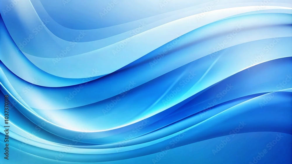 Aufkleber Abstract background with blue slingshots in different shades and shapes. Abstract soft blue wave background. 3d blue background with blue lines curved wavy sparkle with copy space for text. 