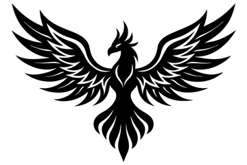 phoenix rebirth silhouette vector