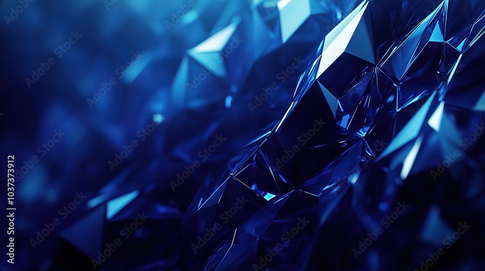 Canvas Prints Abstract Blue Crystal Texture Background