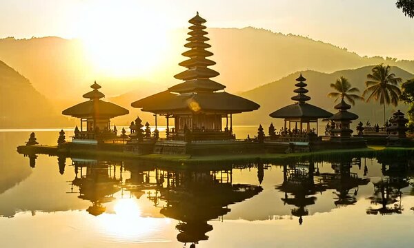 : pura ulun danu bratan temple in Bali