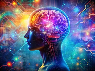 Smart Brain Technology Logo Design - Innovative Double Exposure Concept for Modern Branding