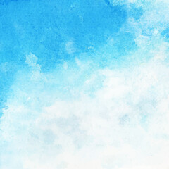 abstract blue sky watercolor  background