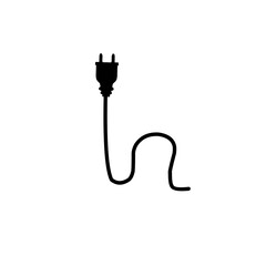Electrical power plug icon symbol