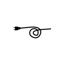 Electrical power plug icon symbol