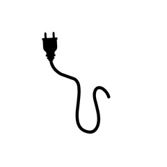 Electrical power plug icon symbol