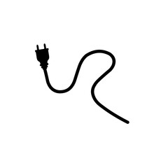Electrical power plug icon symbol